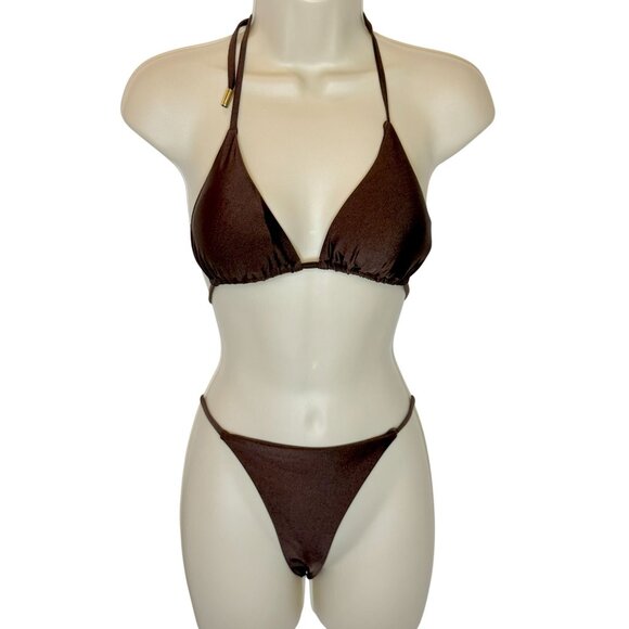 ESCO Swim Other - ESCO Swim Brown Joie Thong Bikini NWT - Size M/L
